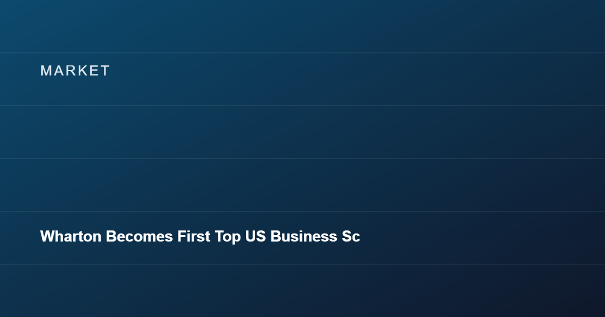 Wharton Becomes First Top US Business School to Accept Crypto Tuition