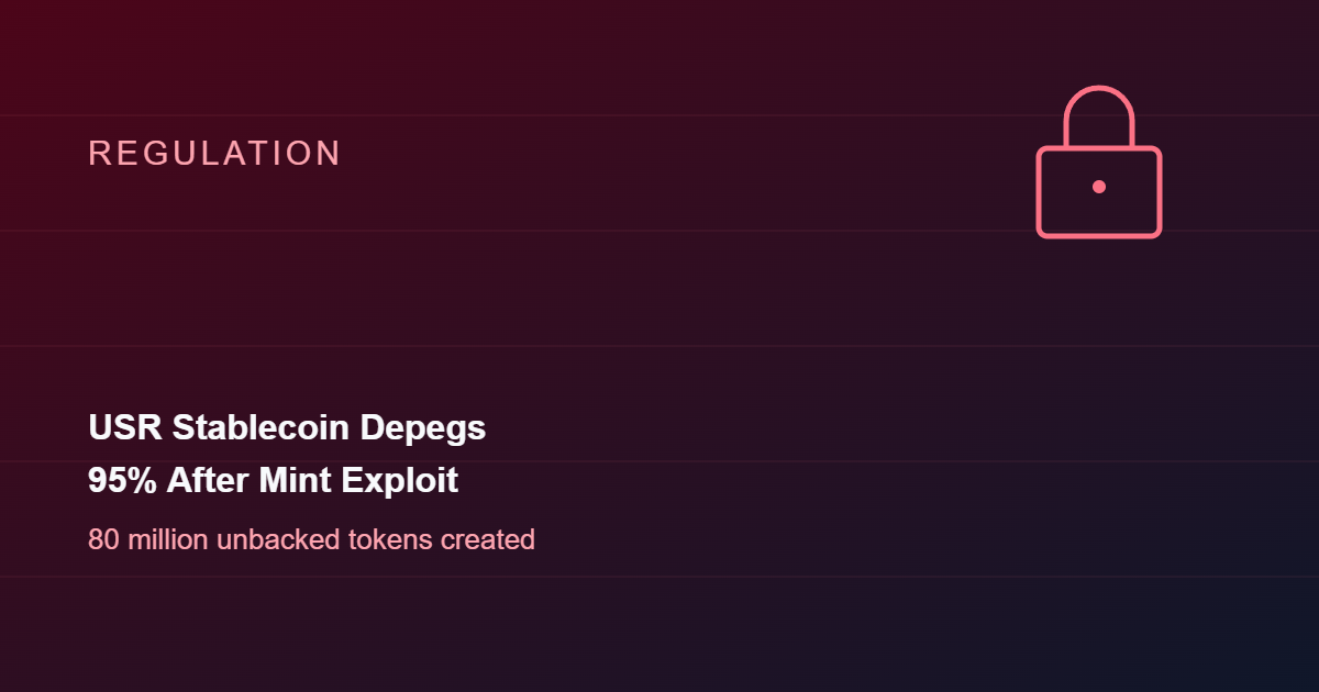 Resolv Labs' USR Stablecoin Depegs 95% After Attacker Mints Unbacked Tokens