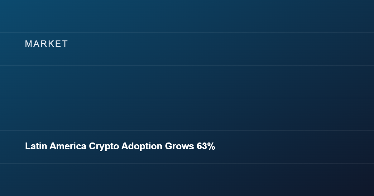 Latin America Crypto Adoption Grows 63% as Usefulness Outpaces Hype